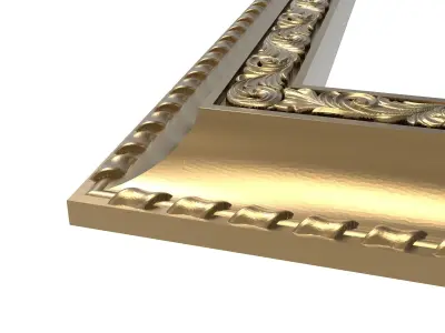 Carved Picture Frame 3D model