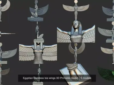 Egyptian Goddess Isis wings 3D Printable model  3D Model Collection