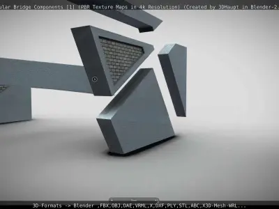 Modular Bridge Components 1  3D model