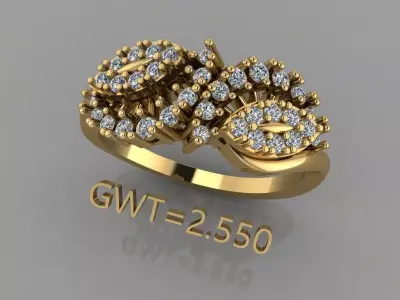 FASION  RING 3D model 4