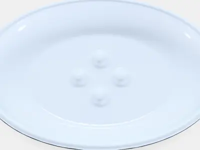 EKOLN Soap dish 1 Low-poly 3D model