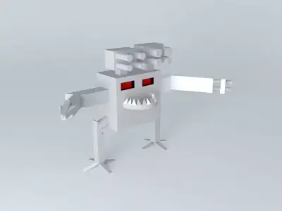 walker robot with eyes Free 3D model