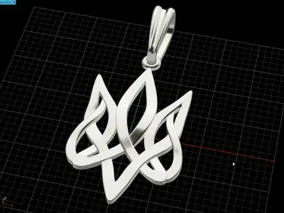 Ukrainian Trident  3D print model purchase