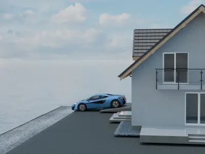 3d exterior house 3D model
