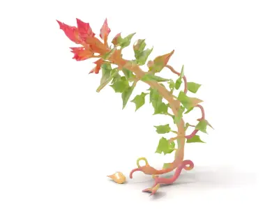 Autumn Vine model pack Low-poly 3D model