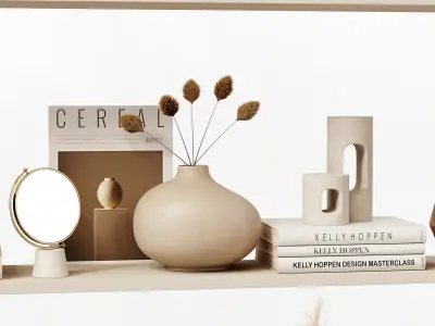 Decorative Set 203 Low-poly 3D model