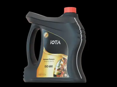 engine oil bottle 3D model