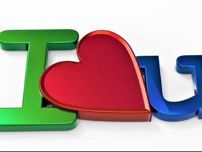 I Love You 3D print  Free 3D print model