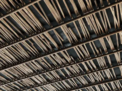 Ceiling straight thick branch n1  3D model