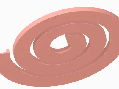 Spiral Racetrack 3D print model