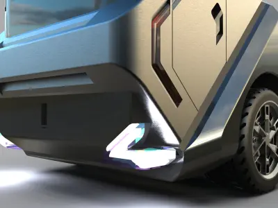 Electric Engine Truck 3D model
