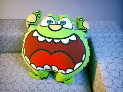 Monster pillow Free 3D model