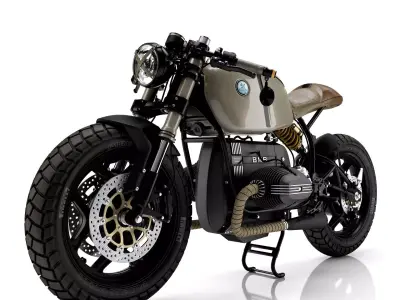 Cafe Racer R100 Motorcycle 3D model