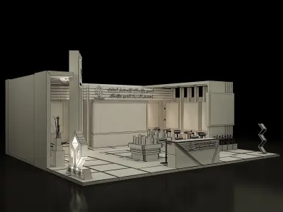 Booth Exhibition Stand a357a 3D model