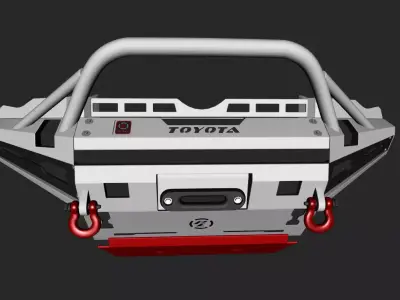Bumper Front PROLINE for Toyota 4Runner 2017 3D model