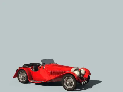 Jaguar ss 100 3D model