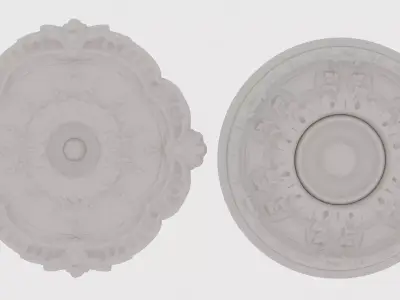 Decorative Molding and Pillars 3D model