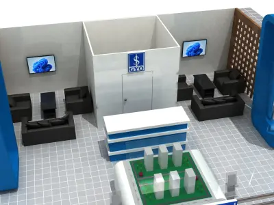 Company Exhibition Stand 04 3D model