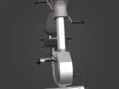Stationary bicycle-Exercise Equipment-05 Low-poly 3D model