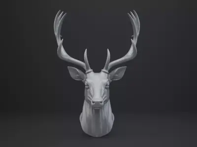 Deer Bust - Animal Figurine 3D print model purchase