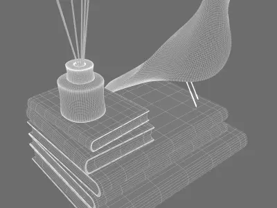 Eames Bird Decor Set 3D model