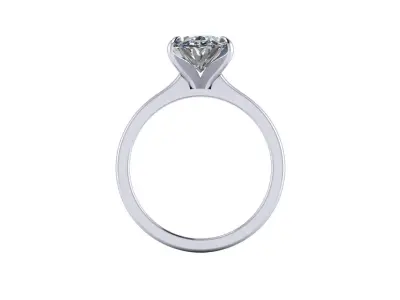 Solitaire Diamond Engagement Ring R4 3D print model purchase