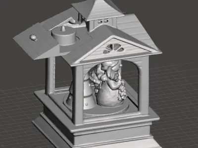 christmas lantern tea battery light holder  3D print model