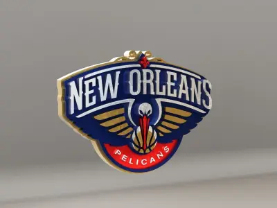 NBA New Orleans Pelicans Logo 3D model