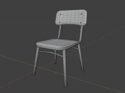 Rusty old chair Free low-poly 3D model