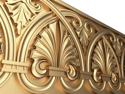 Ornament Element Molding 012 Low-poly 3D model
