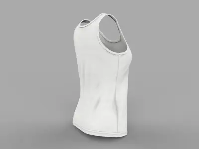 Women tank top with UV map Low-poly 3D model