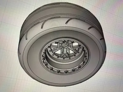 Weld Wheels Radial Tire Beadlock Combo 3D print model