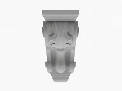 Scroll Corbel 02 3D model