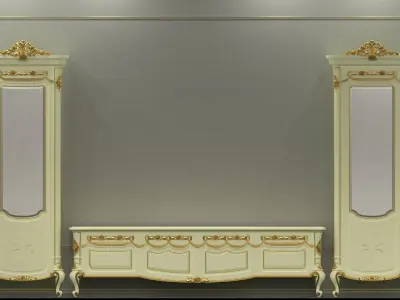 sideboard and tv stand 3D model