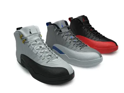 Air Jordan 12 Retro NIKE 3D model