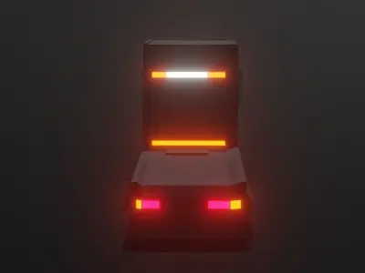 truck low-poly Free 3D model