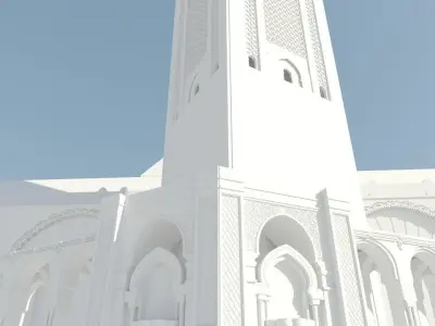 Hassan II Mosque 3D 3D model