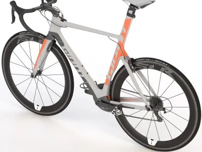 Giant Propel Advanced Sl-2 Orange Grey Black Sprinter Bicycle 3D model