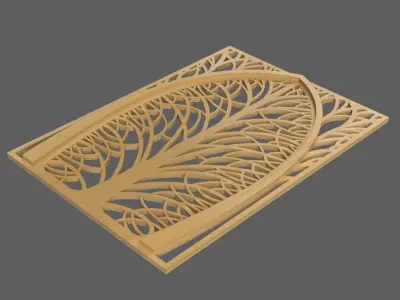 3d tree gate door 3d printer cnc 3D print model