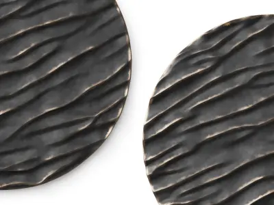 Wall art panel 04 Round wave 3D model