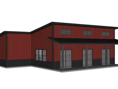 Barndominium House 34 -Archimple LLC 3D model