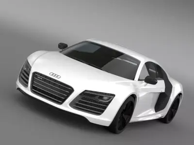 Audi R8 V10plus 2013  3D model