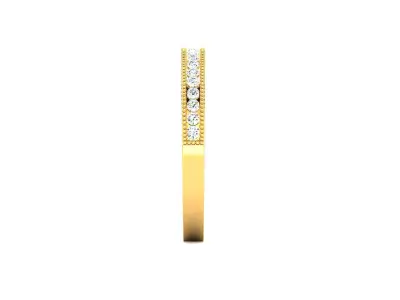 Band 3dm Render Details elegant gold diamond ring 3D print model buy