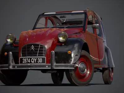 Citroen 2CV Free 3D model