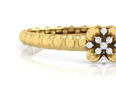 Blooming  Four Pedal Bracelet  3D print model
