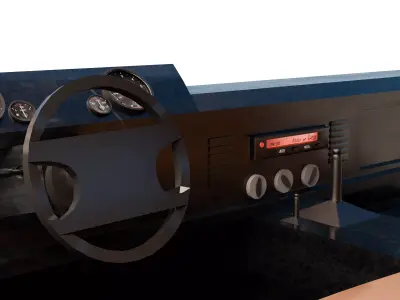 This is a Off Road Cockpit or Car interior 3D model