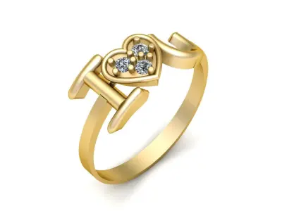 Propsal Diamond Ring 3d Printable Model 3D print model