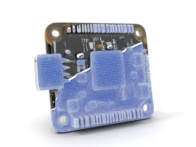 Compact Circuit Board model pack Low-poly 3D model