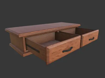 Coffee Table Low-poly 3D model