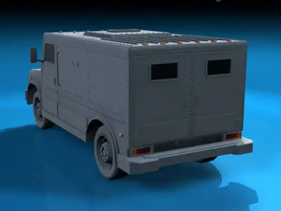 Bank truck 3D model